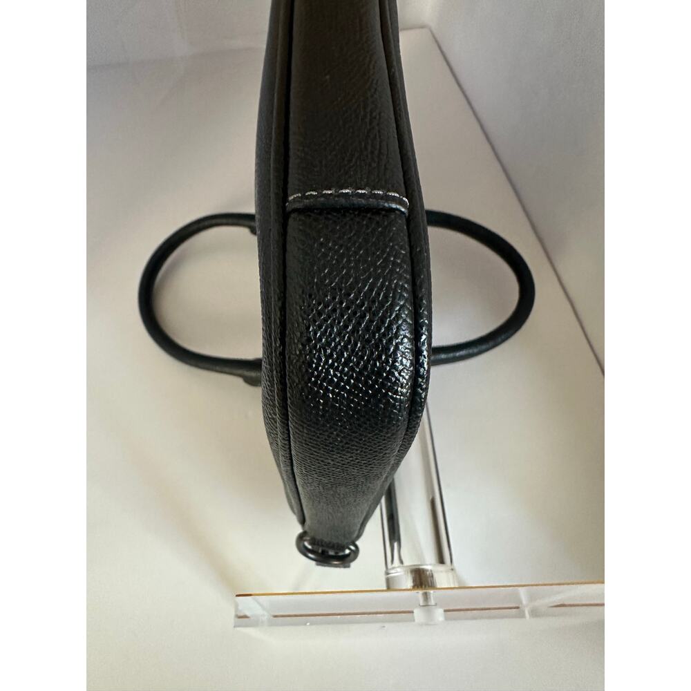 Coach C6812 Black Crossgrain Leather Slim Briefcase Laptop Business Bag Strap - Picture 4 of 9
